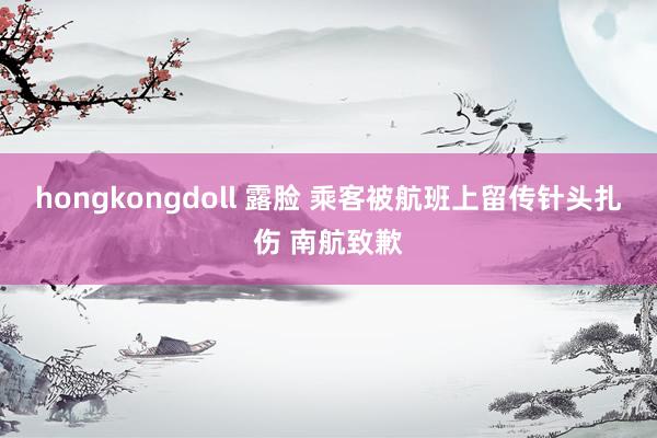 hongkongdoll 露脸 乘客被航班上留传针头扎伤 南航致歉